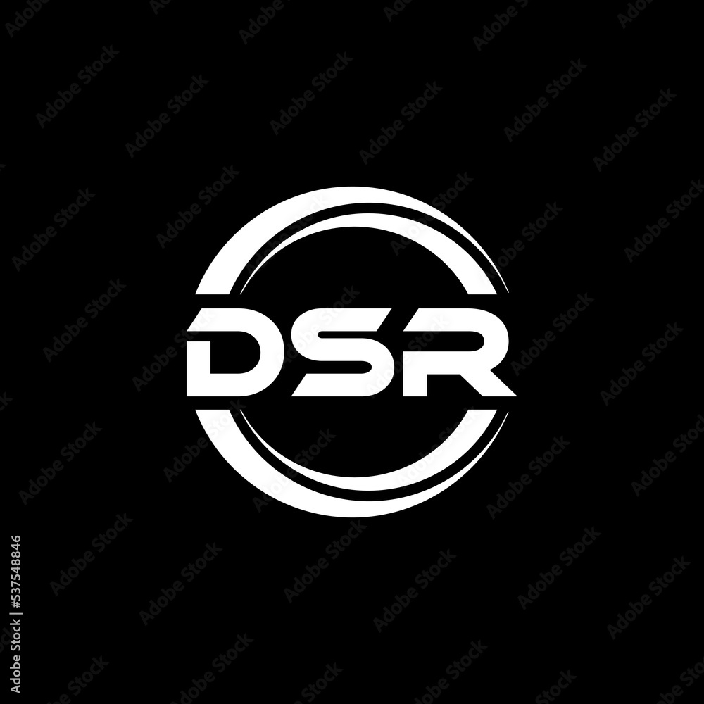 DSR letter logo design with black background in illustrator, vector logo modern alphabet font overlap style. calligraphy designs for logo, Poster, Invitation, etc. DSR letter logo design with black background in illustrator, vector logo modern alphabet font overlap style. calligraphy designs for logo, Poster, Invitation, etc.