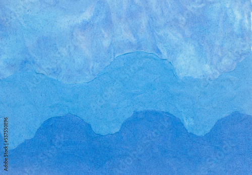 blue sea wave background made from plasticine