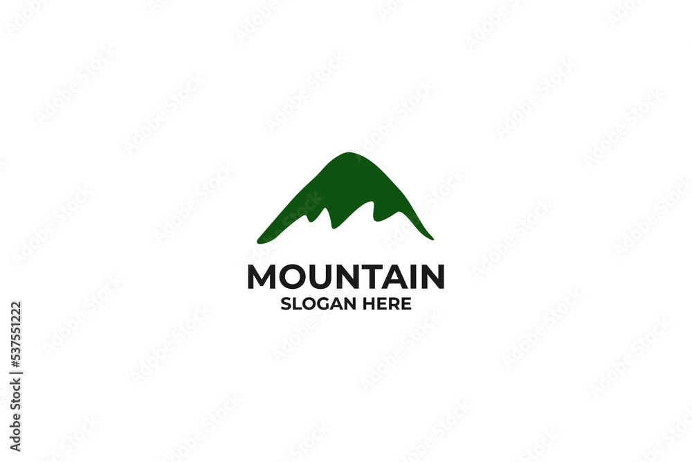 Mountain or hill logo design vector template Mountain or hill logo design vector template