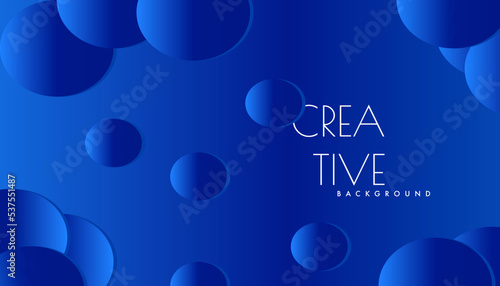 abstract blue background circles modern design