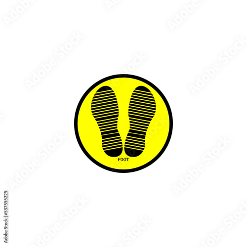 animal shoe sole icon image illustration vector design foot