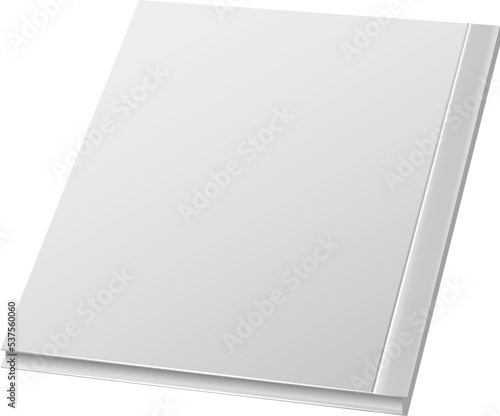 White brochure mockup. Realistic blank magazine cover