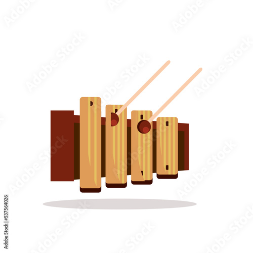 Art illustration icon logo music tools traditional design concept symbol culture of Gamelan