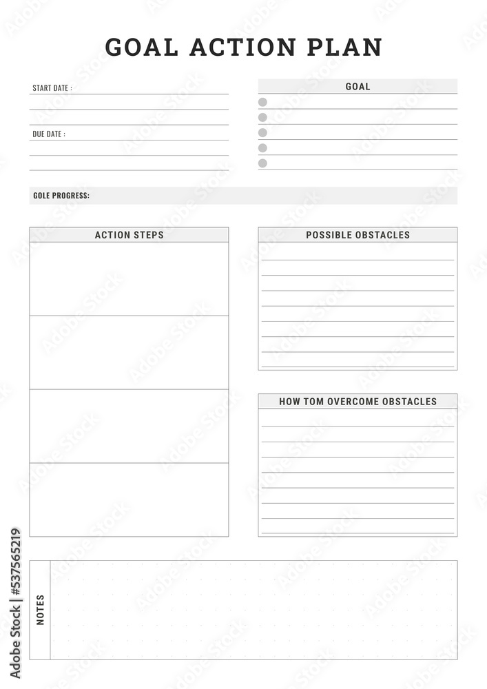 Goal Action Planner Goal Action Planner