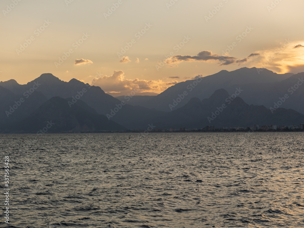 beautiful sea view and magnificent mountains