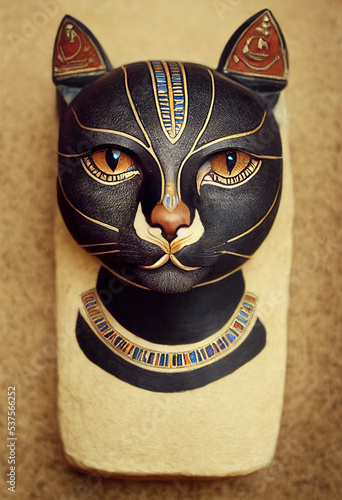 Basted goddess of cats in ancyent Egypt photo