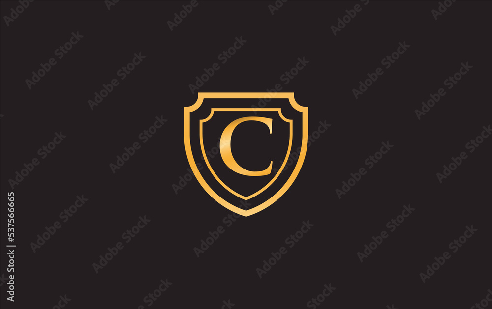 Double shield and golden elegant logo symbol design image with alphabets for professional brand and business Double shield and golden elegant logo symbol design image with alphabets for professional brand and business