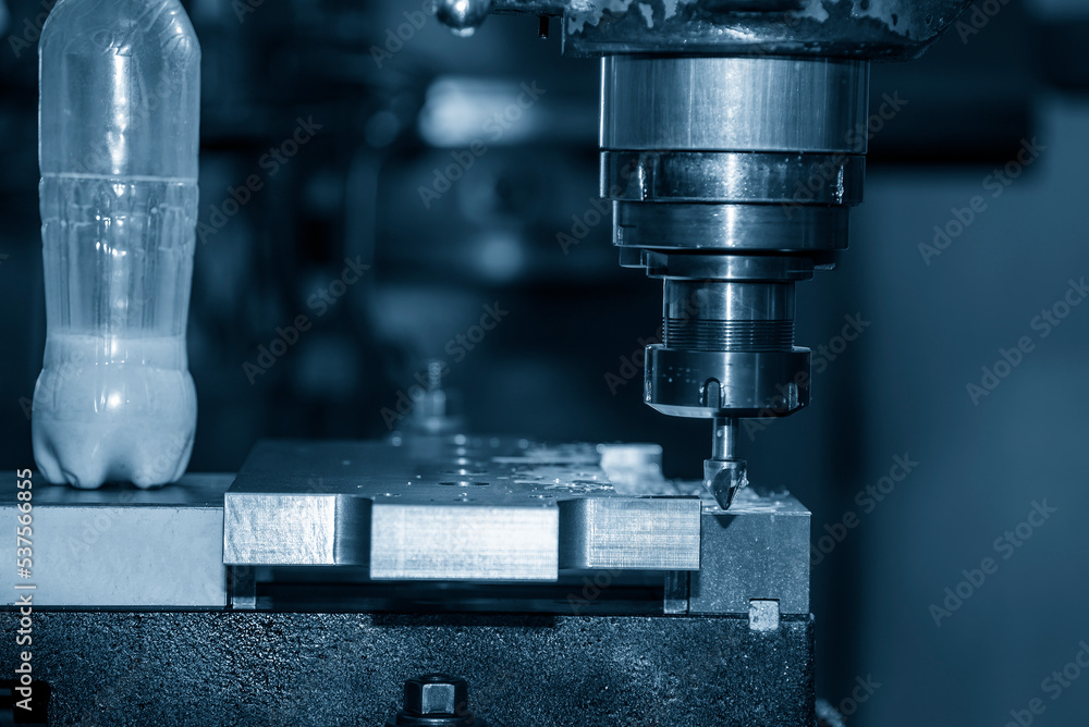The chamfering process with the metal plate parts on NC milling machine. The chamfering process with the metal plate parts on NC milling machine.