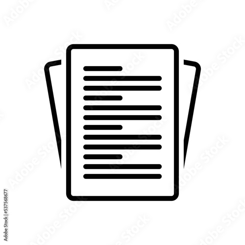 Black line icon for subsequently