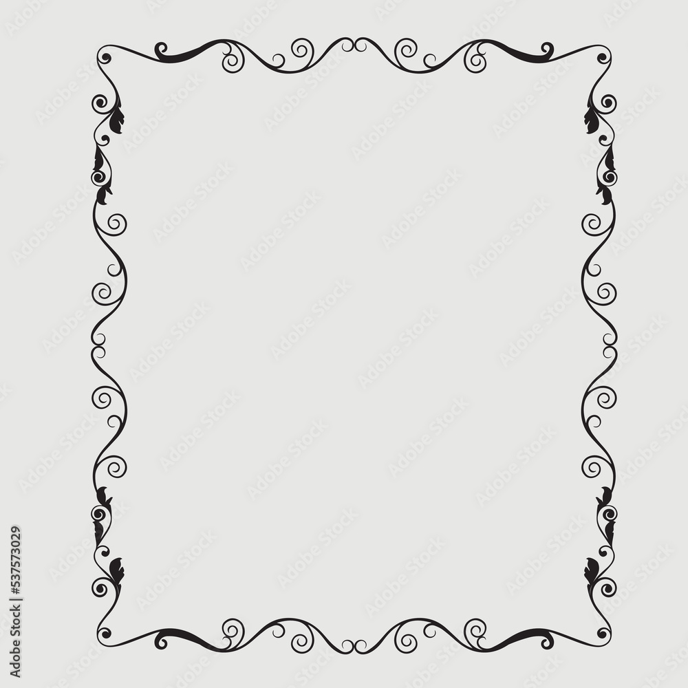 Frame, in the style of an ornament, Vector illustration eps 10, Art. Frame, in the style of an ornament, Vector illustration eps 10, Art.