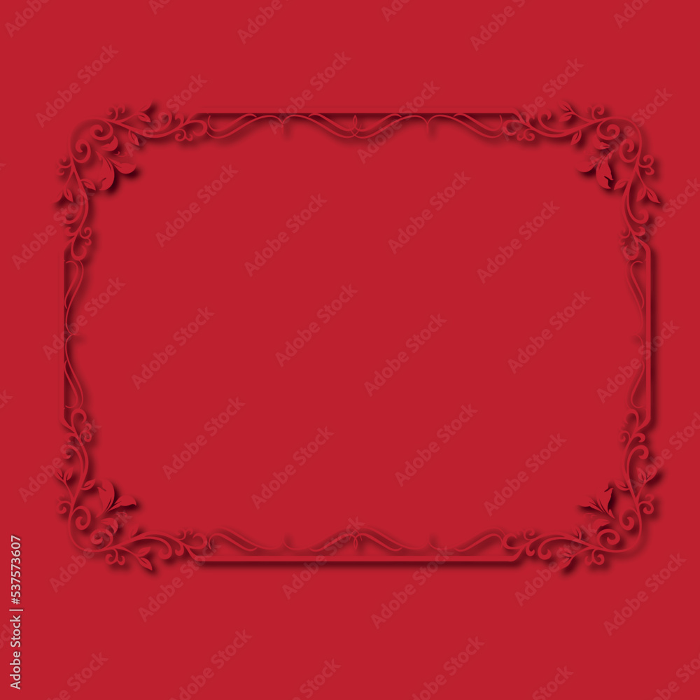 Frame, in the style of an ornament, Vector illustration eps 10, Art.