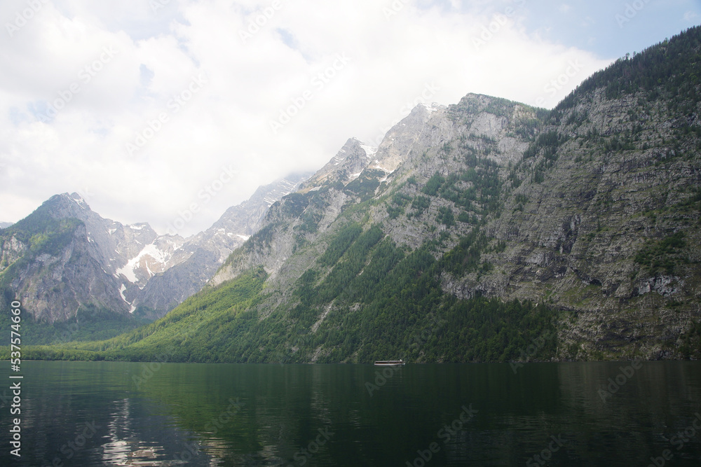 Koenigsee lake in the Bayern Alps, Germany	