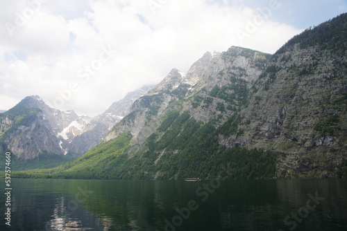 Koenigsee lake in the Bayern Alps, Germany 