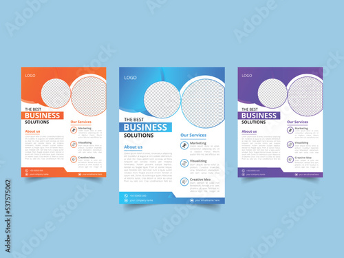 modern flyer design template for business marketing.