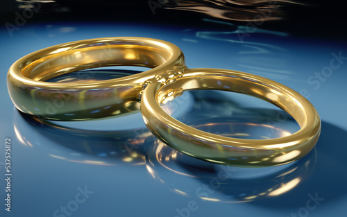 Welded wedding rings