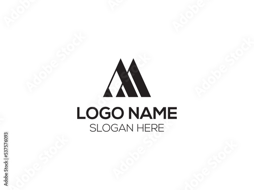 AA or M monogram logo
