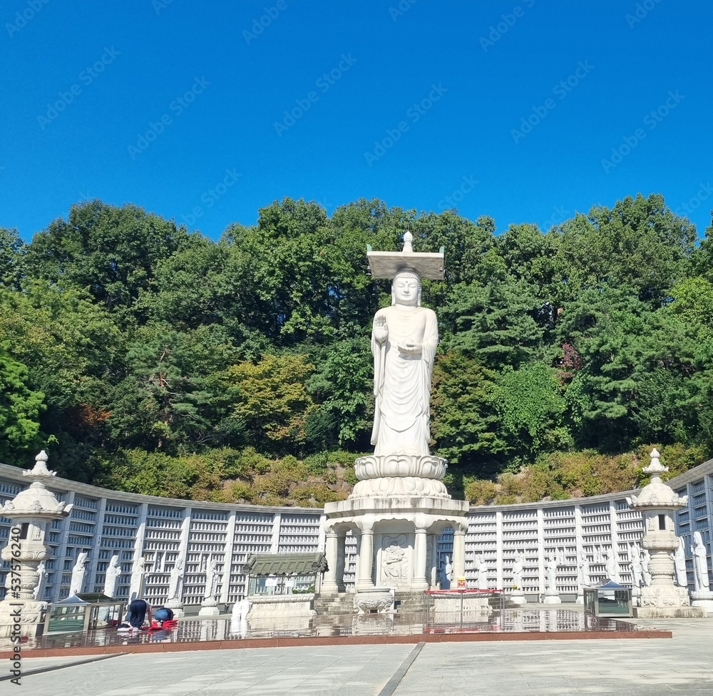 Obraz premium statue of monarch