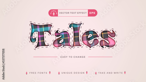Tales - Editable Text Effect, Font Style