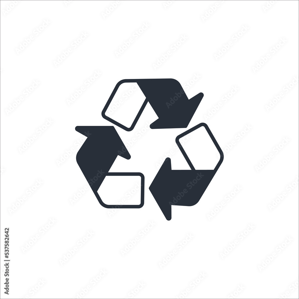 recycling thin line icons. Vector illustration isolated on white. Editable stroke recycling thin line icons. Vector illustration isolated on white. Editable stroke