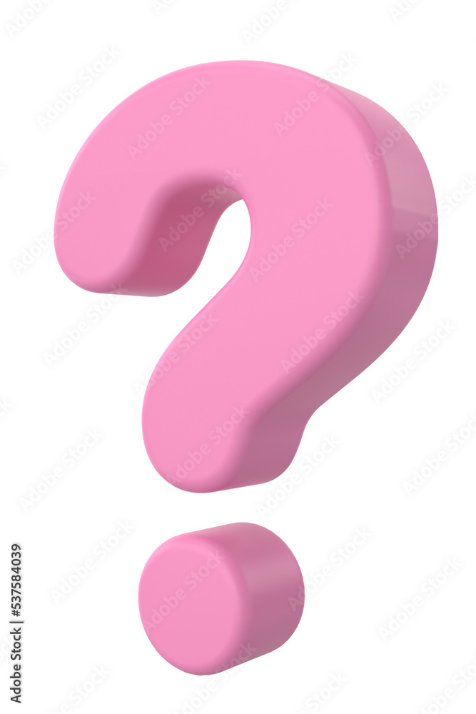 Question mark sign. 3D illustration. Question mark sign. 3D illustration.