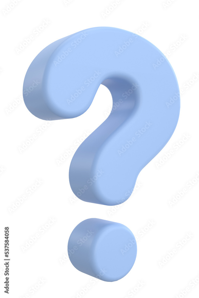 Question mark sign. 3D illustration. Question mark sign. 3D illustration.