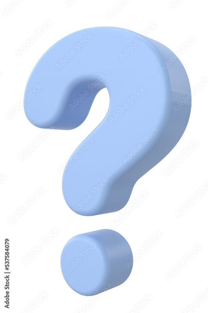 Question mark sign. 3D illustration. Question mark sign. 3D illustration.