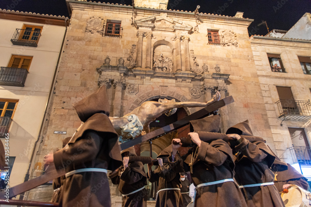 Semana Santa Salamanca 2022 sabado de pasion hermandad franciscana del