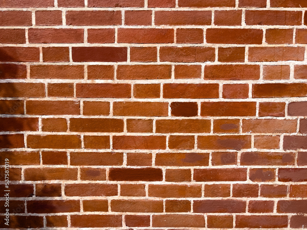 Texture of red brick wall in the city Texture of red brick wall in the city