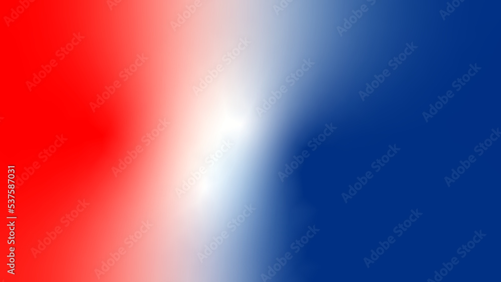 Blue white red flag gradient background 