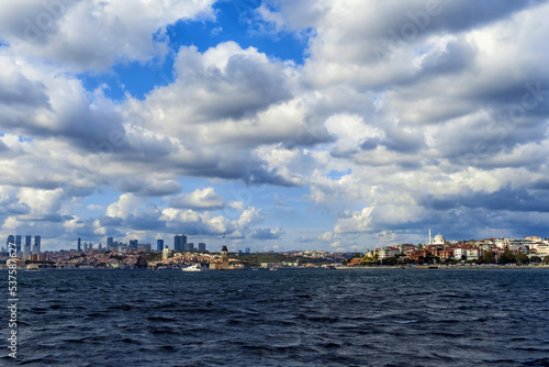 Bosphorus with famous Maiden Tower Kiz Kulesi in Istanbul © kuzenkova