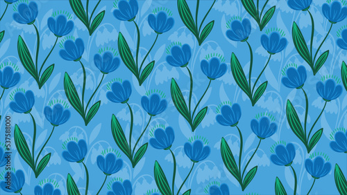 Art Illustration Background Pattern Seamless symbol icon botanical logo plants flower and leaf
