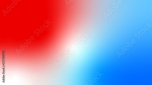 Abstract red white cyan blue flag color gradient background