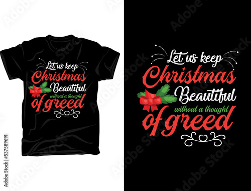 Merry Christmas typography t-shirt svg