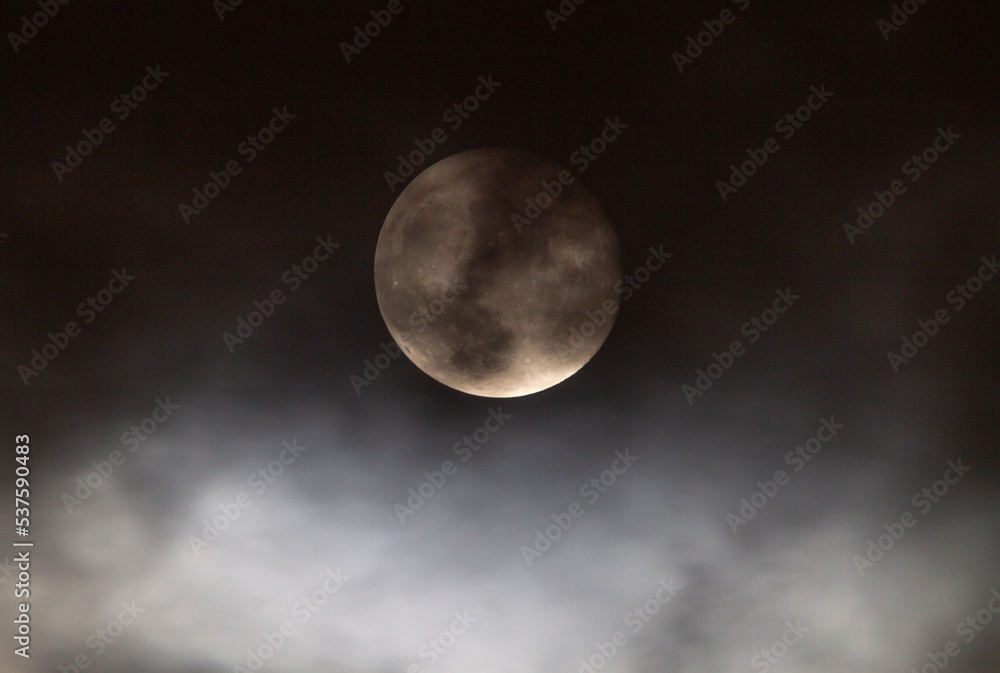Full Moon at Night with Passing Clouds Full Moon at Night with Passing Clouds