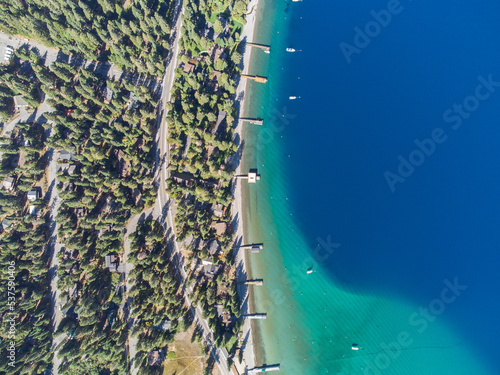 Lake Tahoe from Above During the Day photo