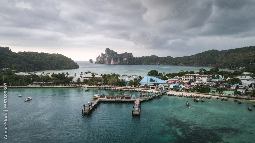 Naklejka premium Koh Phi Phi Island in Thailand, Asia