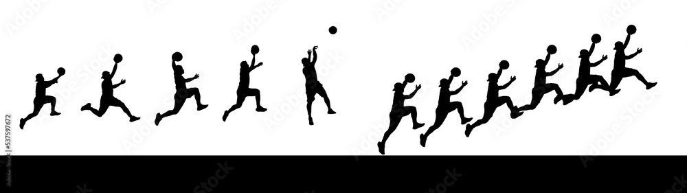 group of people holding basketball
