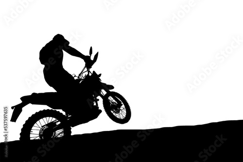 Fototapeta Naklejka Na Ścianę i Meble -  silhouette of a motorcycle