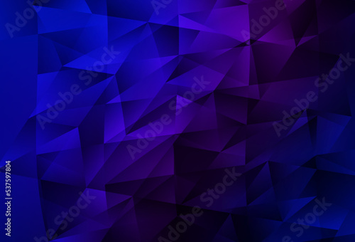 Dark Pink, Blue vector backdrop with lines, triangles.