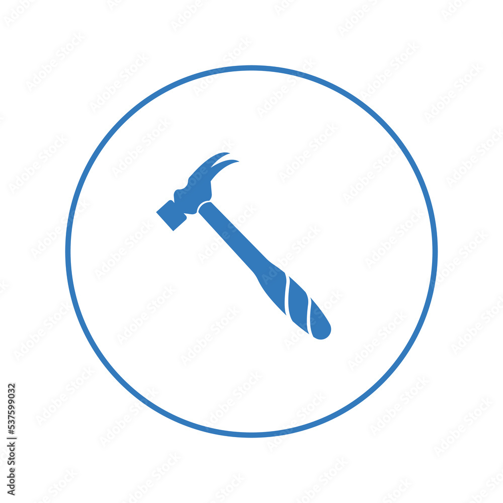 Claw hammer nail puller icon | Circle version icon | Claw hammer nail puller icon | Circle version icon |