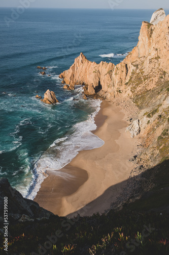 Beautiful beaches by the ocean in Portugal