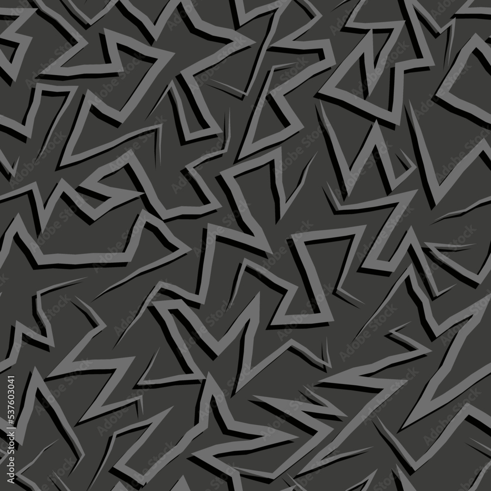 abstract seamless wallpaper with chaotic jagged lines. vector monochrome background image abstract seamless wallpaper with chaotic jagged lines. vector monochrome background image