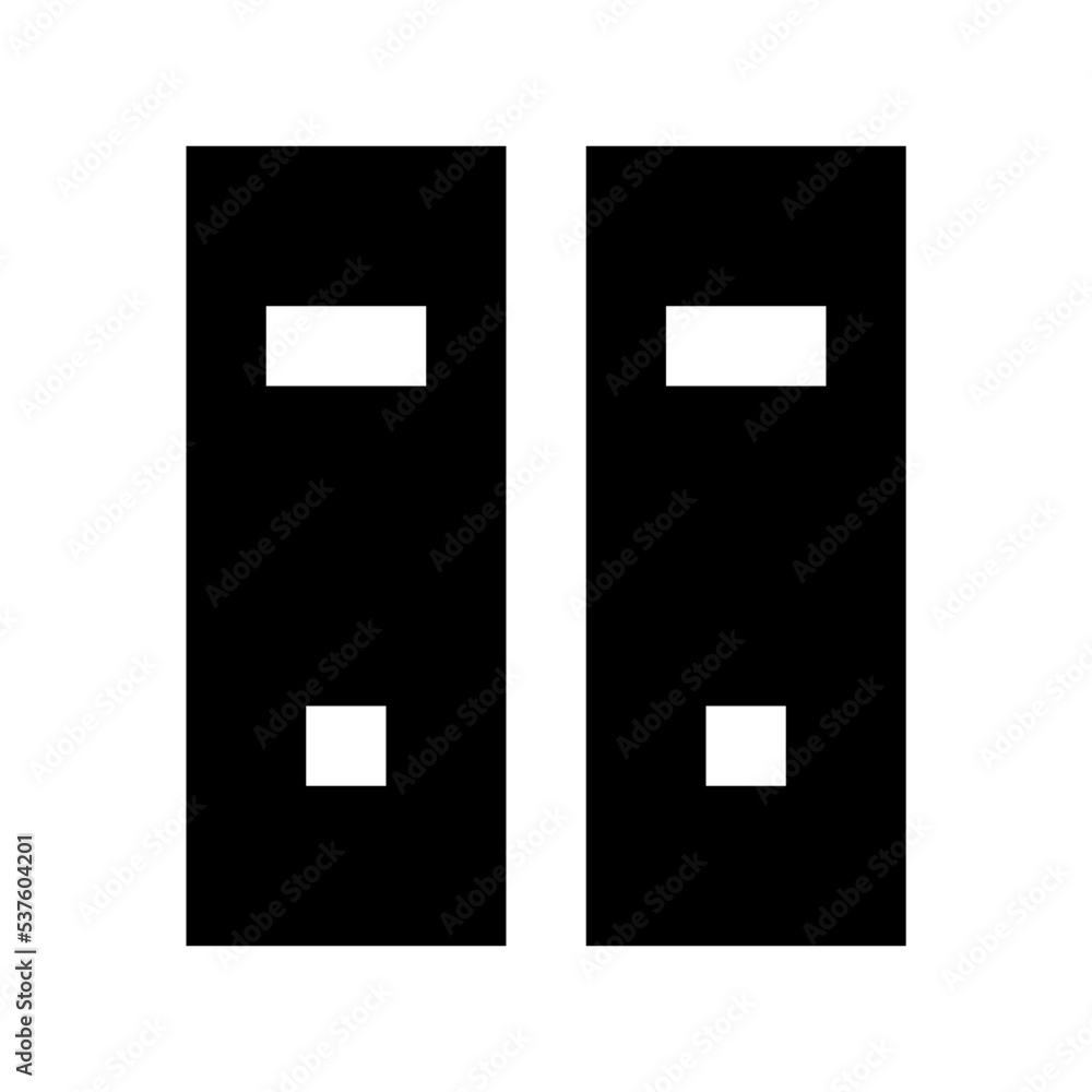 File Folders Flat Vector Icon File Folders Flat Vector Icon