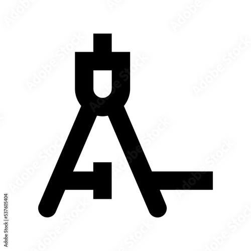Survey Theodolite Flat Vector Icon