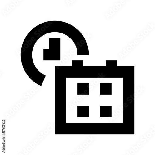 Office Timing Flat Vector Icon