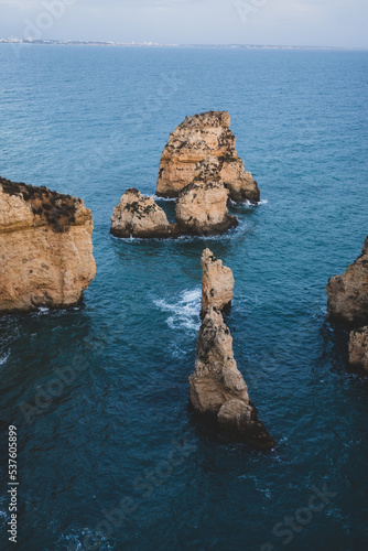 Beautiful beaches by the ocean in Portugal