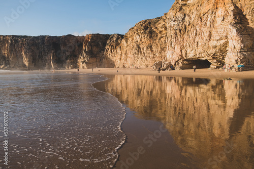 Beautiful beaches by the ocean in Portugal