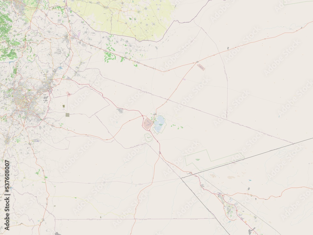 Fototapeta premium Zarqa, Jordan. OSM. No legend