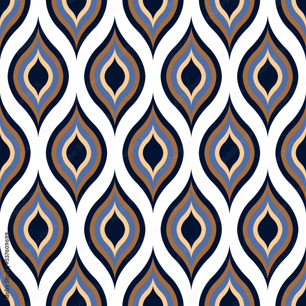 Abstract pattern in Arabic style. Seamless vector background. Graphic modern pattern.