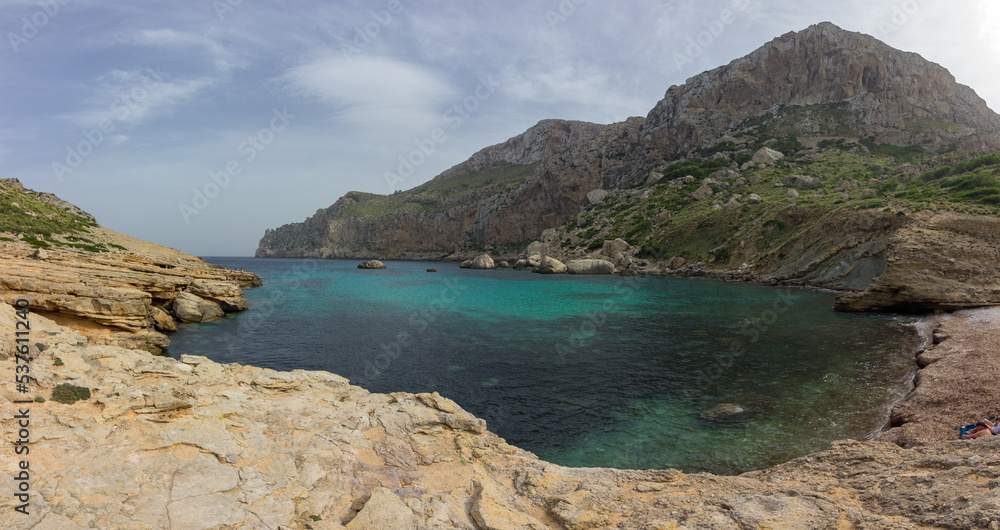 Figuera beach in Formentor cap in Mallorca (Spain) Figuera beach in Formentor cap in Mallorca (Spain)